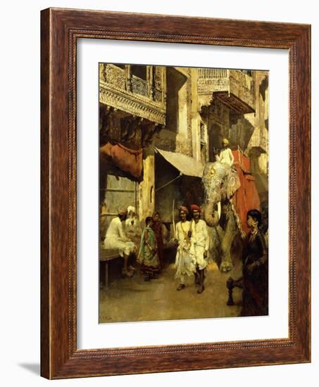 Promenade on an Indian Street-Edwin Lord Weeks-Framed Giclee Print