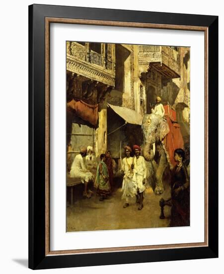 Promenade on an Indian Street-Edwin Lord Weeks-Framed Giclee Print