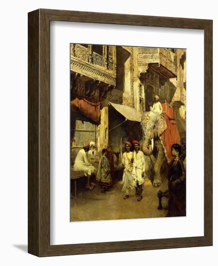 Promenade on an Indian Street-Edwin Lord Weeks-Framed Giclee Print