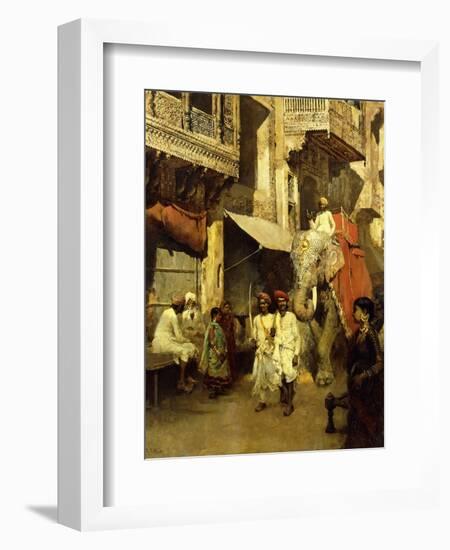 Promenade on an Indian Street-Edwin Lord Weeks-Framed Giclee Print