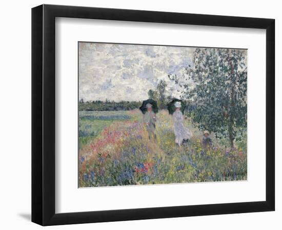 Promenade Pres D'Argenteuil-Claude Monet-Framed Giclee Print