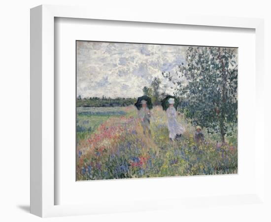 Promenade Pres D'Argenteuil-Claude Monet-Framed Giclee Print