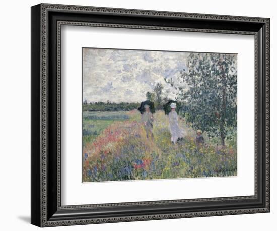 Promenade Pres D'Argenteuil-Claude Monet-Framed Giclee Print