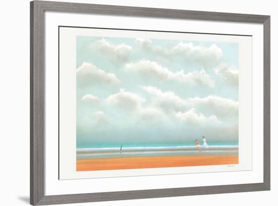 Promenade Sur La Plage-Pierre Doutreleau-Framed Collectable Print