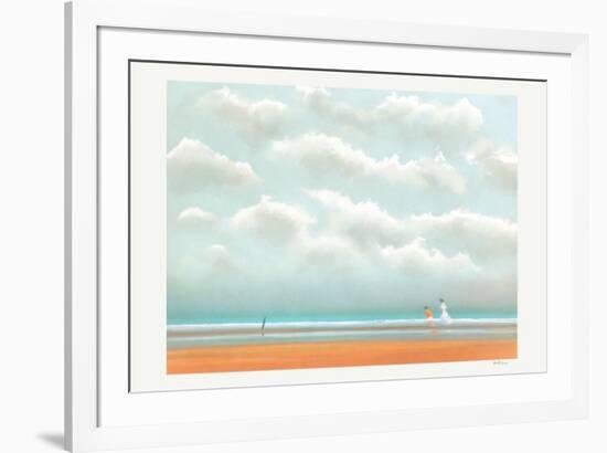 Promenade Sur La Plage-Pierre Doutreleau-Framed Collectable Print