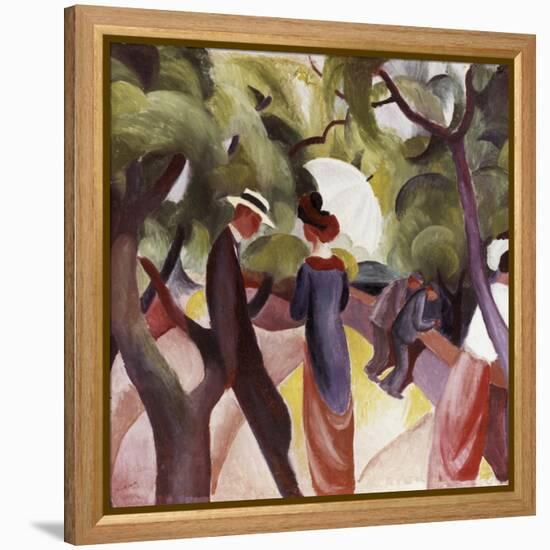 Promenade-Auguste Macke-Framed Premier Image Canvas