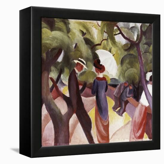 Promenade-Auguste Macke-Framed Premier Image Canvas