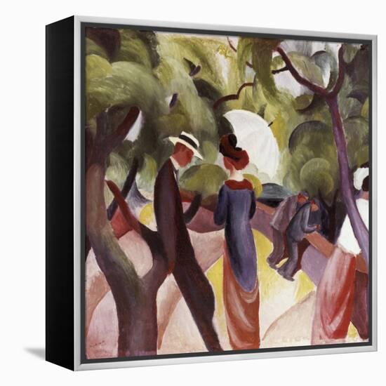 Promenade-Auguste Macke-Framed Premier Image Canvas