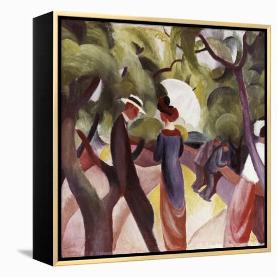 Promenade-Auguste Macke-Framed Premier Image Canvas