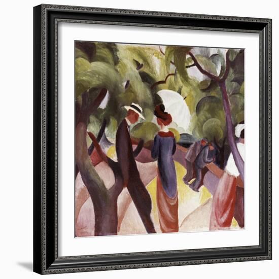 Promenade-Auguste Macke-Framed Giclee Print