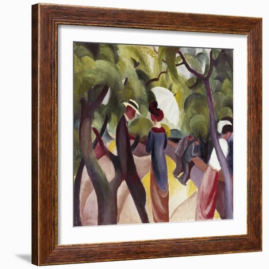 Promenade-Auguste Macke-Framed Giclee Print