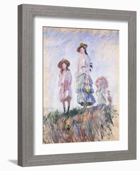 Promenade-Claude Monet-Framed Giclee Print