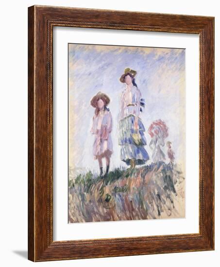 Promenade-Claude Monet-Framed Giclee Print