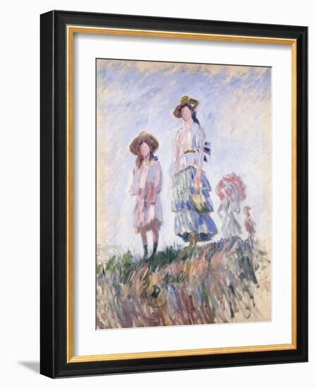 Promenade-Claude Monet-Framed Giclee Print