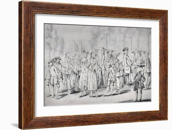 Promenaders in St.James's Park-John Collet-Framed Giclee Print
