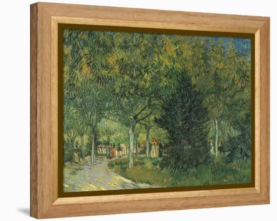 Promenaders, Jardin Du Poete (Arles), 1888-Vincent van Gogh-Framed Premier Image Canvas