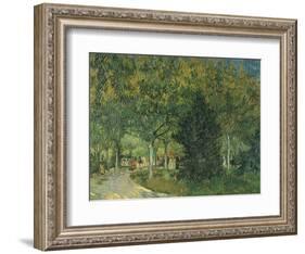 Promenaders, Jardin Du Poete (Arles), 1888-Vincent van Gogh-Framed Giclee Print