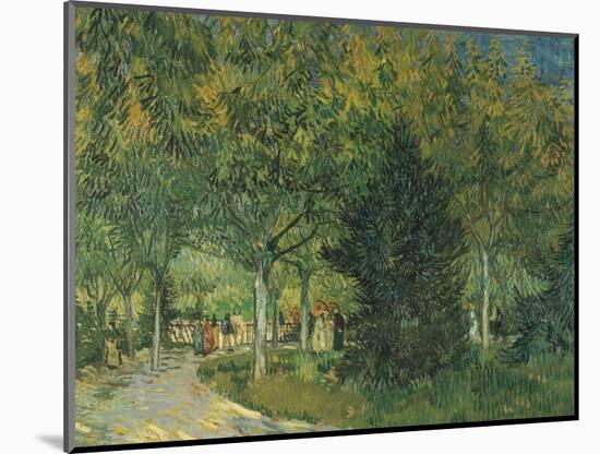 Promenaders, Jardin Du Poete (Arles), 1888-Vincent van Gogh-Mounted Giclee Print