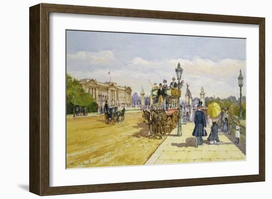 Promenaders Near Buckingham Palace, C.1889-John Sutton-Framed Giclee Print