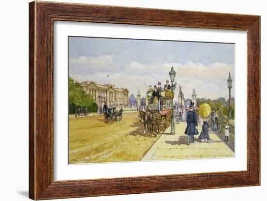 Promenaders Near Buckingham Palace, C.1889-John Sutton-Framed Giclee Print