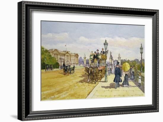 Promenaders Near Buckingham Palace, C.1889-John Sutton-Framed Giclee Print