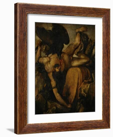 Prometheus, 1547-1548-Titian (Tiziano Vecelli)-Framed Giclee Print