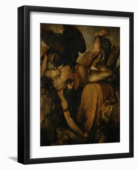 Prometheus, 1547-1548-Titian (Tiziano Vecelli)-Framed Giclee Print
