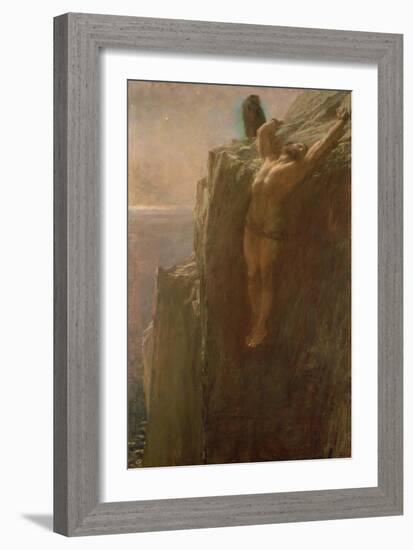 Prometheus Bound, 1889-Briton Riviere-Framed Giclee Print