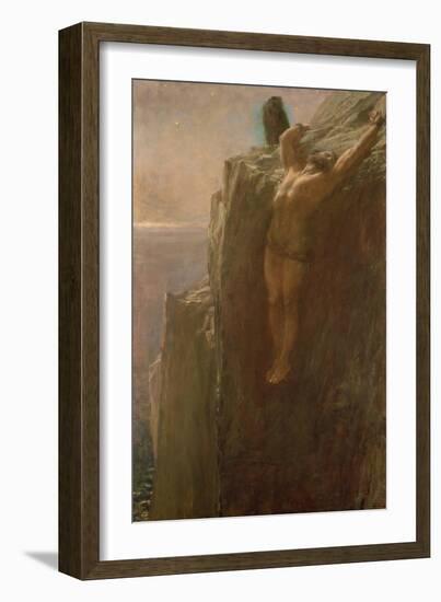 Prometheus Bound, 1889-Briton Riviere-Framed Giclee Print
