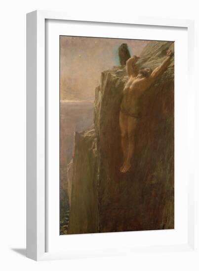 Prometheus Bound, 1889-Briton Riviere-Framed Giclee Print