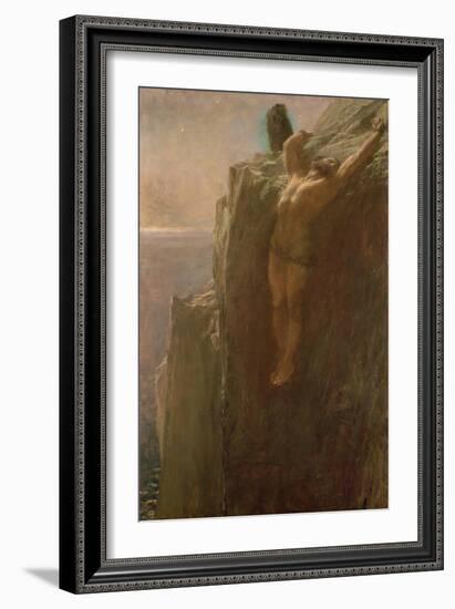 Prometheus Bound, 1889-Briton Riviere-Framed Giclee Print