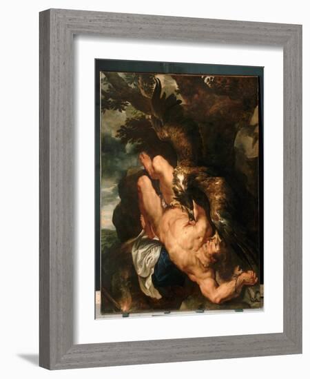 Prometheus Bound, C.1611-12 (Oil on Canvas)-Peter Paul Rubens-Framed Giclee Print