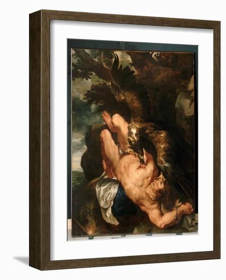 Prometheus Bound, C.1611-12 (Oil on Canvas)-Peter Paul Rubens-Framed Giclee Print