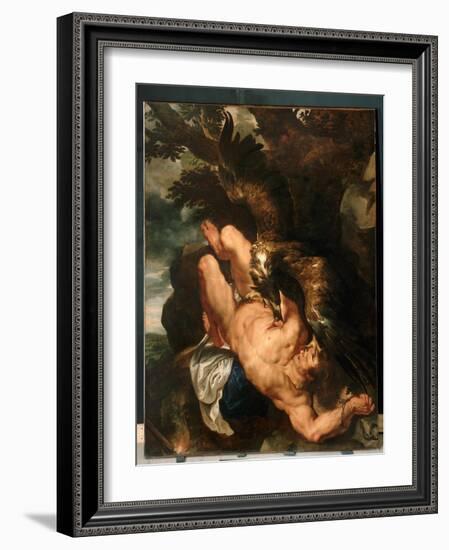 Prometheus Bound, C.1611-12 (Oil on Canvas)-Peter Paul Rubens-Framed Giclee Print