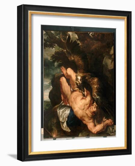 Prometheus Bound, C.1611-12 (Oil on Canvas)-Peter Paul Rubens-Framed Giclee Print