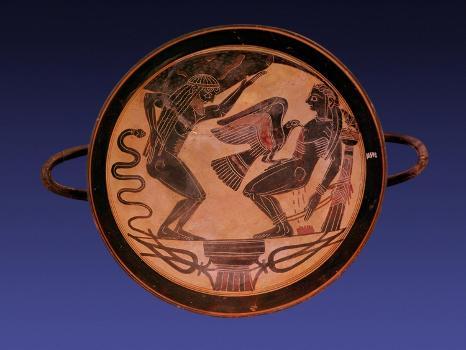 Prometheus Bound with an Eagle Picking out His Liver, Black-Figure Vase  Painting, Etruscan' Giclee Print | Art.com