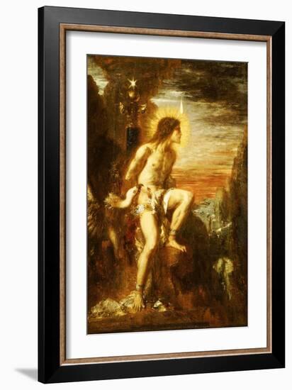 Prometheus Bound-Gustave Moreau-Framed Giclee Print