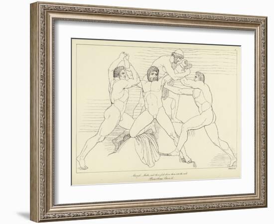 Prometheus Chained-John Flaxman-Framed Giclee Print