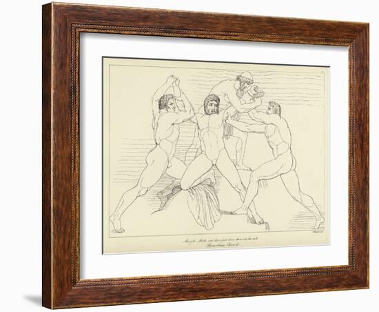 Prometheus Chained-John Flaxman-Framed Giclee Print