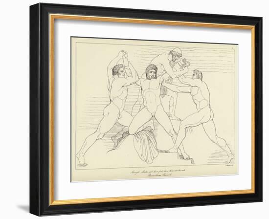 Prometheus Chained-John Flaxman-Framed Giclee Print