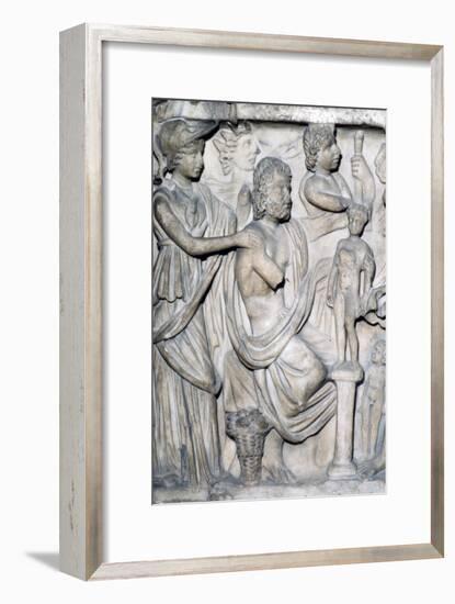 Prometheus creating the First Man, detail of Sarcophagus from Arles, France, c3rd-4th century-Unknown-Framed Giclee Print