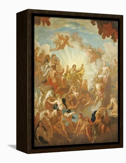 Prometheus Stealing Fire from the Gods-Sir James Thornhill-Framed Premier Image Canvas