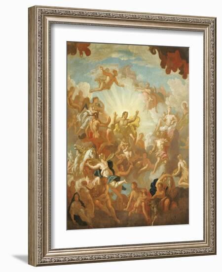 Prometheus Stealing Fire from the Gods-Sir James Thornhill-Framed Giclee Print