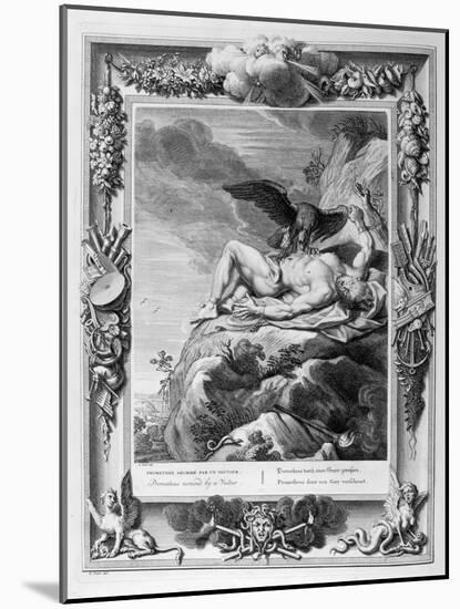 Prometheus Tortured by a Vulture, 1733-Bernard Picart-Mounted Giclee Print