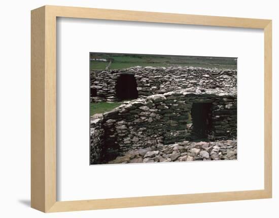 Promontary fort on the Dingle peninsula, 6th century BC. Artist: Unknown-Unknown-Framed Photographic Print