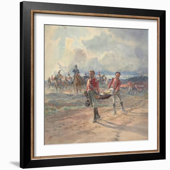 Promoted on the Morrow of Talavera, 1911-Lady Butler-Framed Giclee Print