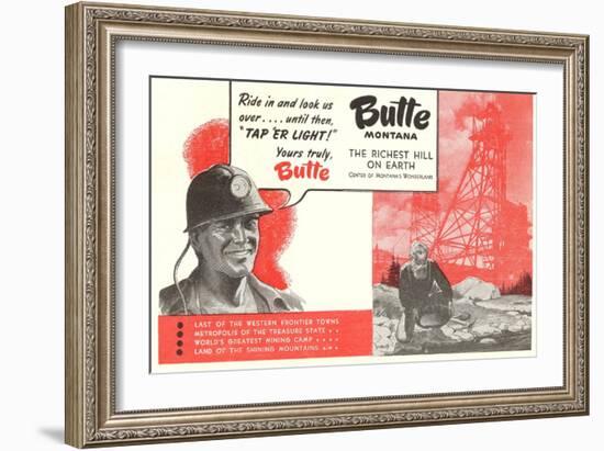 Promotion of Butte, Montana-null-Framed Art Print