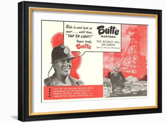 Promotion of Butte, Montana-null-Framed Art Print