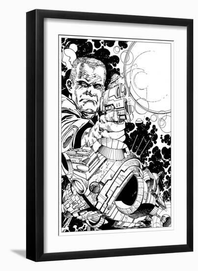 Promotional Drawing of Rojas for the Malibu Series-Walter Simonson-Framed Art Print