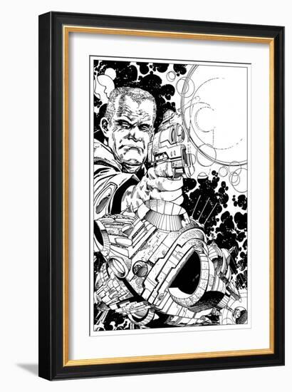 Promotional Drawing of Rojas for the Malibu Series-Walter Simonson-Framed Art Print